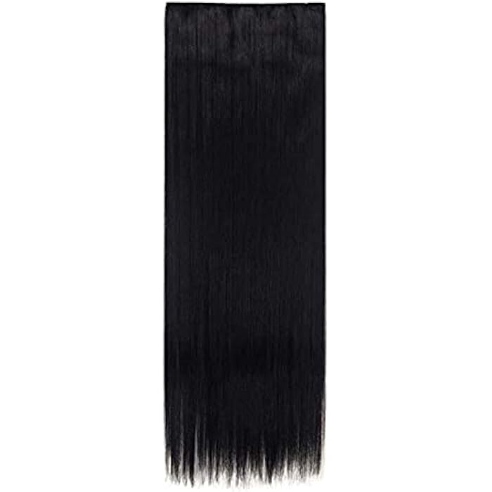 DILLARDS Women Long Straight Clip In Hair Extensions,30Inch Rich Black - Image 3